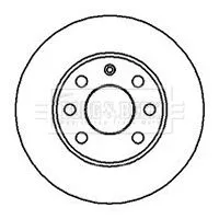 Borg and Beck Borg and Beck BBD4857 2x Front Solid Brake Discs For Bedford Opel Vauxhall Ascona Astra Astra F Classi 