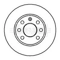 Borg and Beck Borg and Beck BBD4858 2x Front Vented Brake Discs For Bedford Chevrolet Daewoo Opel Vauxhall Ascona As 