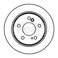 Borg and Beck Borg and Beck BBD4872 2x Front Rear Solid Brake Discs For Mercedes 124 190 E-class 258mm 
