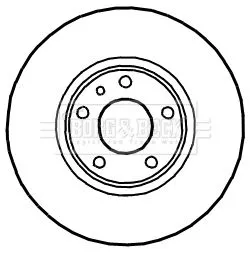 Borg and Beck Borg and Beck BBD4907 2x Front Vented Brake Discs For Alfa Romeo Fiat Lancia Opel Vauxhall 147 156 164 
