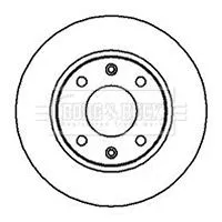 Borg and Beck Borg and Beck BBD4909 2x Front Vented Brake Discs For Citroën Mega Peugeot 106 106 Van 205 206 206 Van 