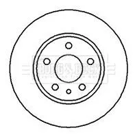 Borg and Beck Borg and Beck BBD4913 2x Rear Solid Brake Discs For Alfa Romeo Fiat Lancia 147 156 164 Delta Lybra Mul 