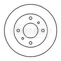 2x Front Vented Brake Discs For Nissan Primera 242mm