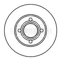 2x Front Solid Brake Discs Fits Audi 80 256mm