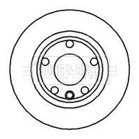 2x Front Solid Brake Discs For Vw Transporter 260mm