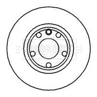 2x Front Vented Brake Discs For Vw Transporter 280mm