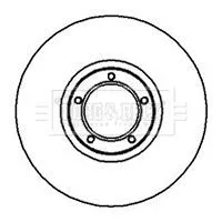 2x Front Vented Brake Discs For Ford Transit Transit Tourneo 270mm