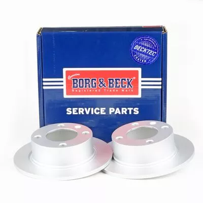 2x Rear Solid Brake Discs Fits Citroën Xantia 224mm