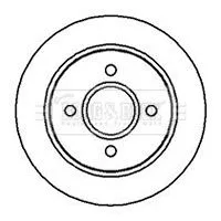 2x Front Rear Vented Brake Discs Fits Ac Ford Ace Aceca Cobra Cougar Me Mondeo S