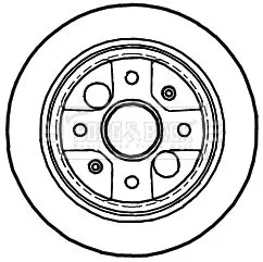 2x Rear Solid Brake Discs For Acura Honda Civic Crx Integra 239mm
