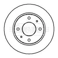 2x Front Vented Brake Discs For Hyundai Coupe Sonata 257mm