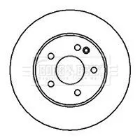 2x Front Vented Brake Discs Fits Mercedes C-class 284mm