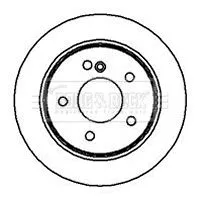 2x Rear Solid Brake Discs For Mercedes C-class 258mm