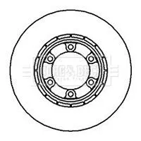 2x Front Vented Brake Discs For Galloper Hyundai Mitsubishi Galloper L 300 L 300