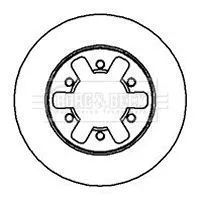 2x Front Vented Brake Discs For Nissan Pick Up 267mm