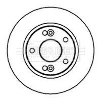 Borg and Beck Borg and Beck BBD5020 2x Front Vented Brake Discs For Renault Espace Kangoo Laguna Safrane Scénic 280m 