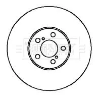 2x Front Vented Brake Discs For Lexus Toyota Avalon Avensis Verso Camry Es Noah/