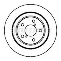 Borg and Beck Borg and Beck BBD5047 2x Rear Solid Brake Discs For Subaru Forester Impreza Legacy Legacy Outback 266m 