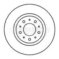 Borg and Beck Borg and Beck BBD5051 2x Front Vented Brake Discs For Volvo 850 940 960 C70 S70 S90 V70 V90 280mm 