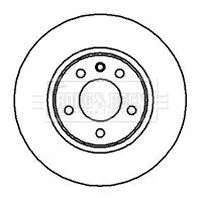 Borg and Beck Borg and Beck BBD5056 2x Front Vented Brake Discs For Opel Vauxhall Omega 286mm 