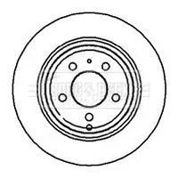 2x Rear Solid Brake Discs Fits Volvo 850 C70 S70 V70 295mm