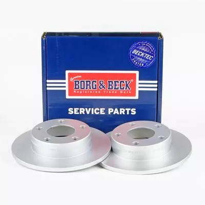 2x Rear Solid Brake Discs For Audi Vw A4 Passat 245mm