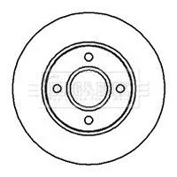 2x Front Vented Brake Discs For Ac Ford Ace Aceca Cobra Cougar Me Mondeo Scorpio