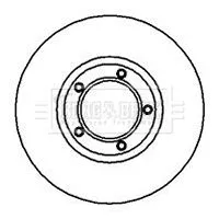 2x Front Vented Brake Discs For Ford Transit Transit Tourneo 254mm