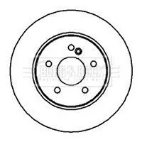 Borg and Beck Borg and Beck BBD5080 2x Rear Solid Brake Discs For Mercedes C-class Clc-class Clk E-class Slk 290mm 