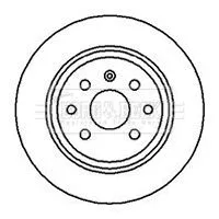 Borg and Beck Borg and Beck BBD5083 2x Rear Solid Brake Discs For Opel Vauxhall Vectra 270mm 