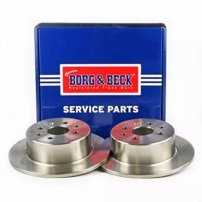 2x Rear Solid Brake Discs For Opel Vauxhall Vectra 270mm