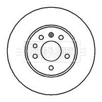 Borg and Beck Borg and Beck BBD5084 2x Rear Solid Brake Discs For Opel Saab Vauxhall 9-3 9-5 900 Vectra 286mm 