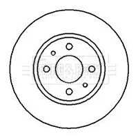 Borg and Beck Borg and Beck BBD5086 2x Front Vented Brake Discs Fits Alfa Romeo Chrysler Citroën Fiat Lancia Peugeot 