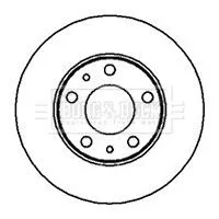 Borg and Beck Borg and Beck BBD5093 2x Front Solid Brake Discs For Citroën Fiat Peugeot Boxer Ducato Jumper 280mm 