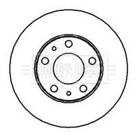 Borg and Beck Borg and Beck BBD5094 2x Front Vented Brake Discs For Citroën Fiat Peugeot Vauxhall Boxer Ducato Jumpe 