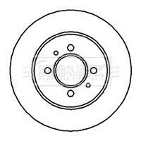 2x Rear Solid Brake Discs For Renault Laguna Safrane 265mm