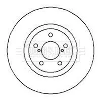 Borg and Beck Borg and Beck BBD5103 2x Front Vented Brake Discs Fits Subaru Forester Impreza Legacy Legacy Outback O 