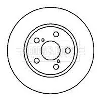 2x Front Vented Brake Discs For Toyota Carina E 255mm