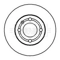 Borg and Beck Borg and Beck BBD5109 2x Front Vented Brake Discs Fits Seat Vw Arosa Lupo Polo 239mm 