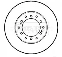 Borg and Beck Borg and Beck BBD5111 2x Rear Vented Brake Discs For Toyota Toyota (Faw) 4 Runner Fj Cruiser Land Crui 
