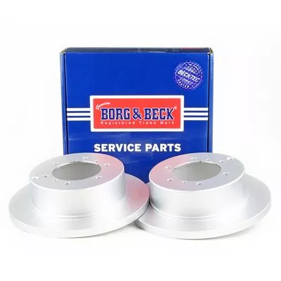 2x Rear Solid Brake Discs Fits Mitsubishi Delica / Space Gear L400 Pajero Pajero