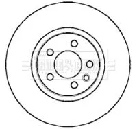 Borg and Beck Borg and Beck BBD5121 2x Front Vented Brake Discs For Ford Seat Vw Alhambra California Galaxy Sharan T 