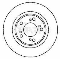 Borg and Beck Borg and Beck BBD5129 2x Front Vented Brake Discs For Honda Accord Legend Odyssey 300mm 
