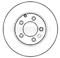 Borg and Beck Borg and Beck BBD5131 2x Rear Vented Brake Discs For Audi Porsche Vw Cayenne Q7 Touareg 330mm 