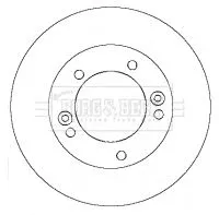 Borg and Beck Borg and Beck BBD5132 2x Front Vented Brake Discs For Kia Sorento 302mm 