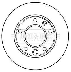 Borg and Beck Borg and Beck BBD5134 2x Front Vented Brake Discs For Mercedes Vw Lt 28-35 Lt 28-46 Sprinter 2-t Sprin 