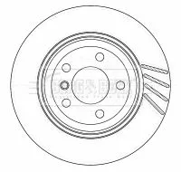 Borg and Beck Borg and Beck BBD5136 2x Rear Vented Brake Discs For Bmw X3 320mm 