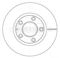 2x Front Vented Brake Discs For Mazda 323 F 274mm