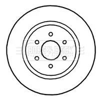 Borg and Beck Borg and Beck BBD5145 2x Front Vented Brake Discs For Nissan Navara Np300 Pathfinder 320mm 