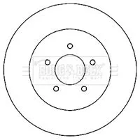 Borg and Beck Borg and Beck BBD5146 2x Rear Vented Brake Discs For Chrysler Dodge Lancia 300c Challenger Charger The 